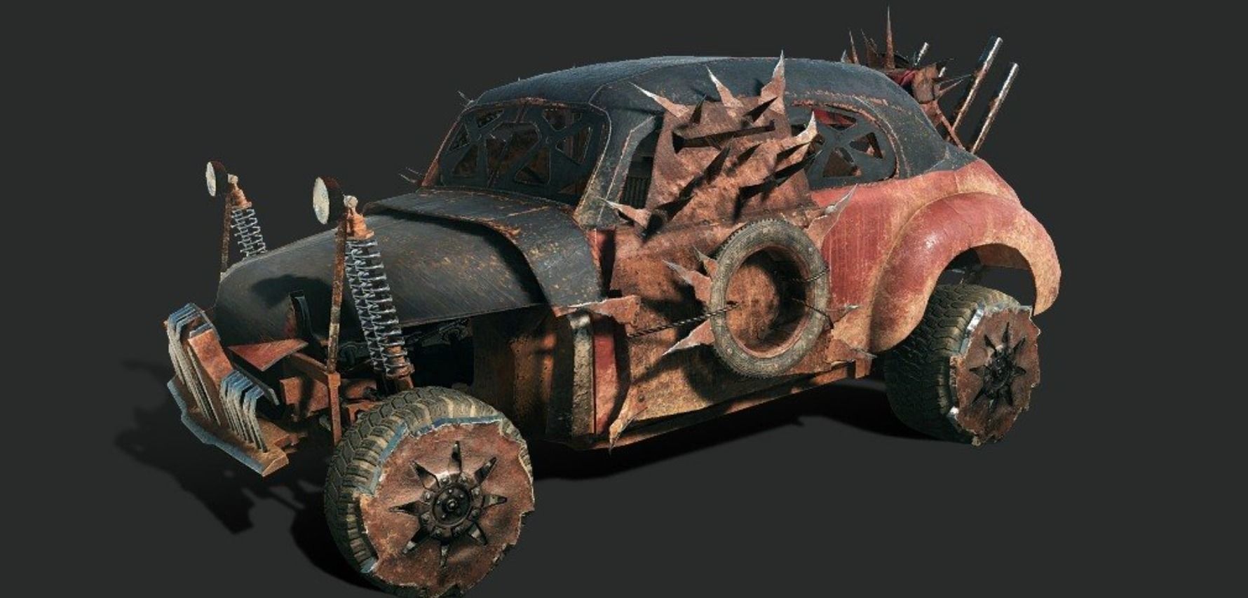 Mad max fury road car 3D models Low-poly 3D model_1