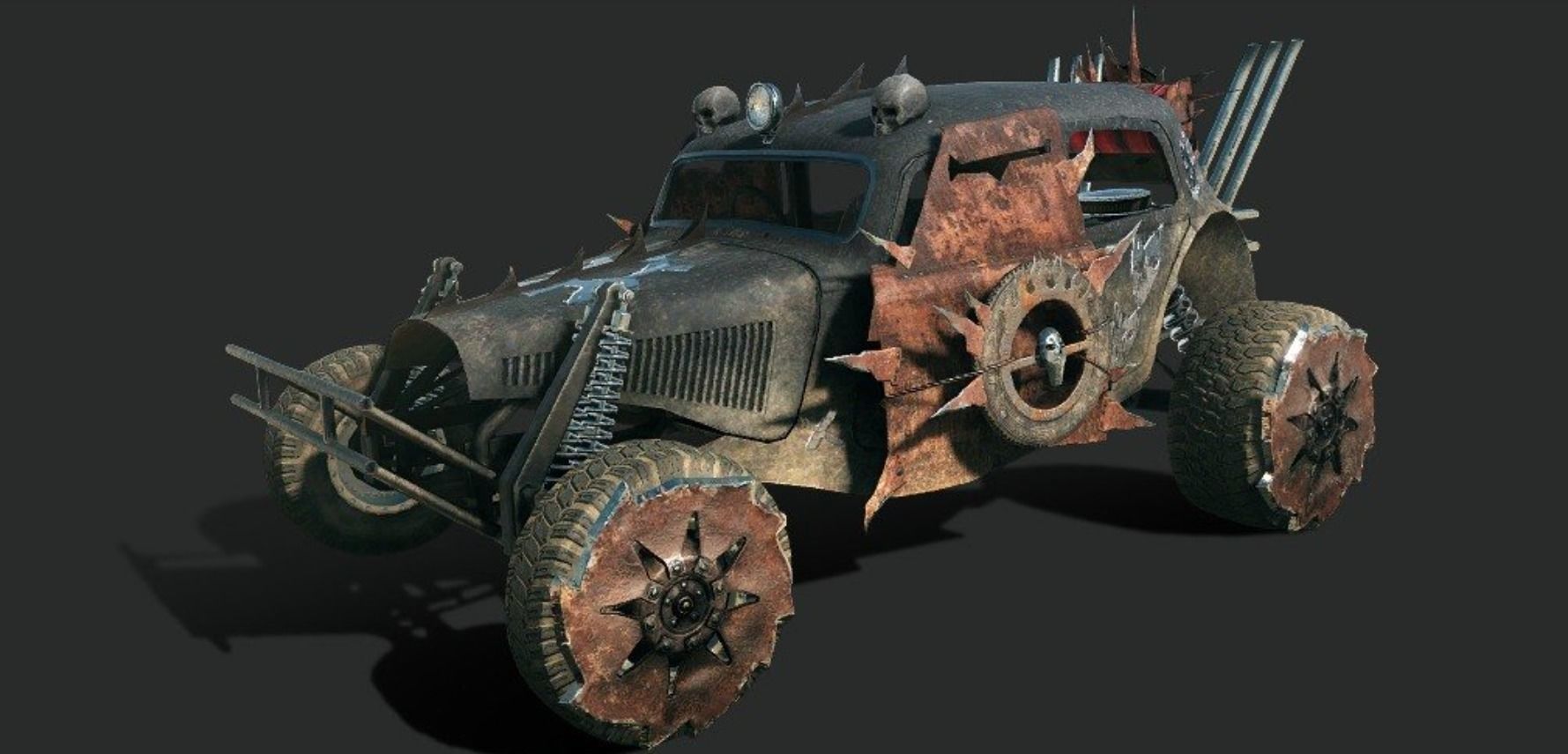 Mad max fury road car 3D models Low-poly 3D model_2