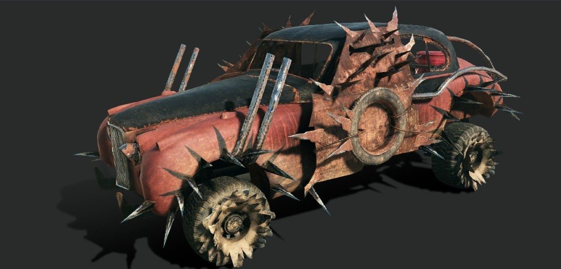 Mad max fury road car 3D models Low-poly 3D model_3