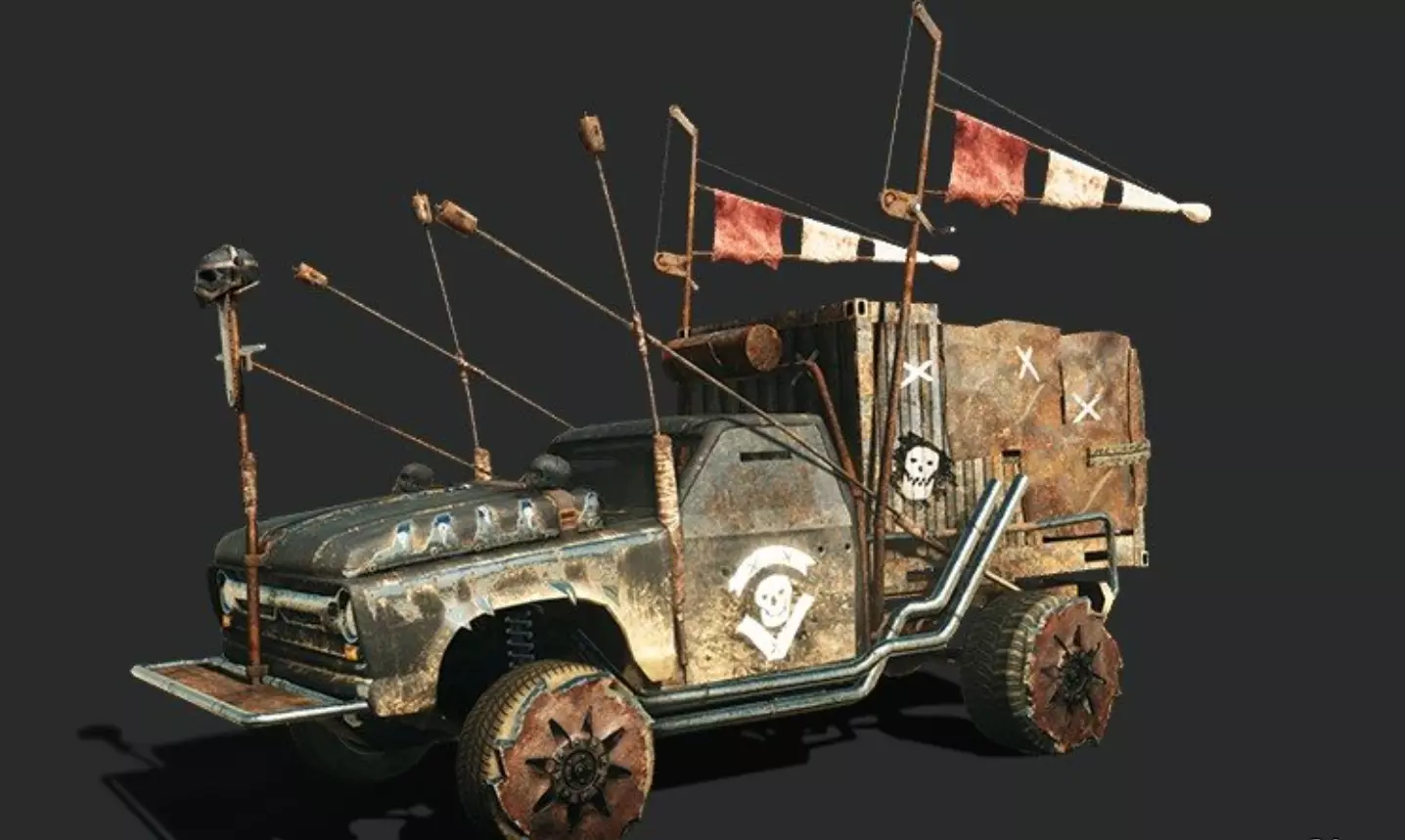Mad max fury road car 3D models Low-poly 3D model_0