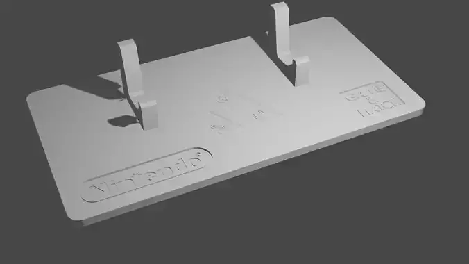 Zelda Game and Watch Stand for console - Triforce Logo 3D model