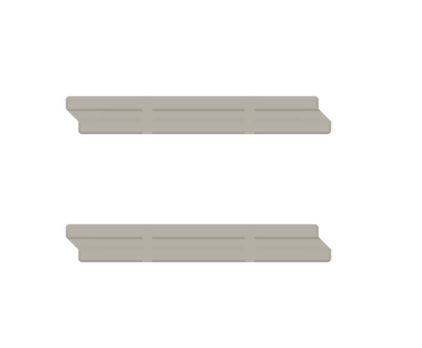 Model Railway - Concrete Road Barriers 3D print model_8