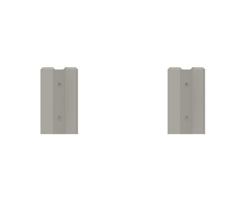 Model Railway - Concrete Road Barriers 3D print model_10