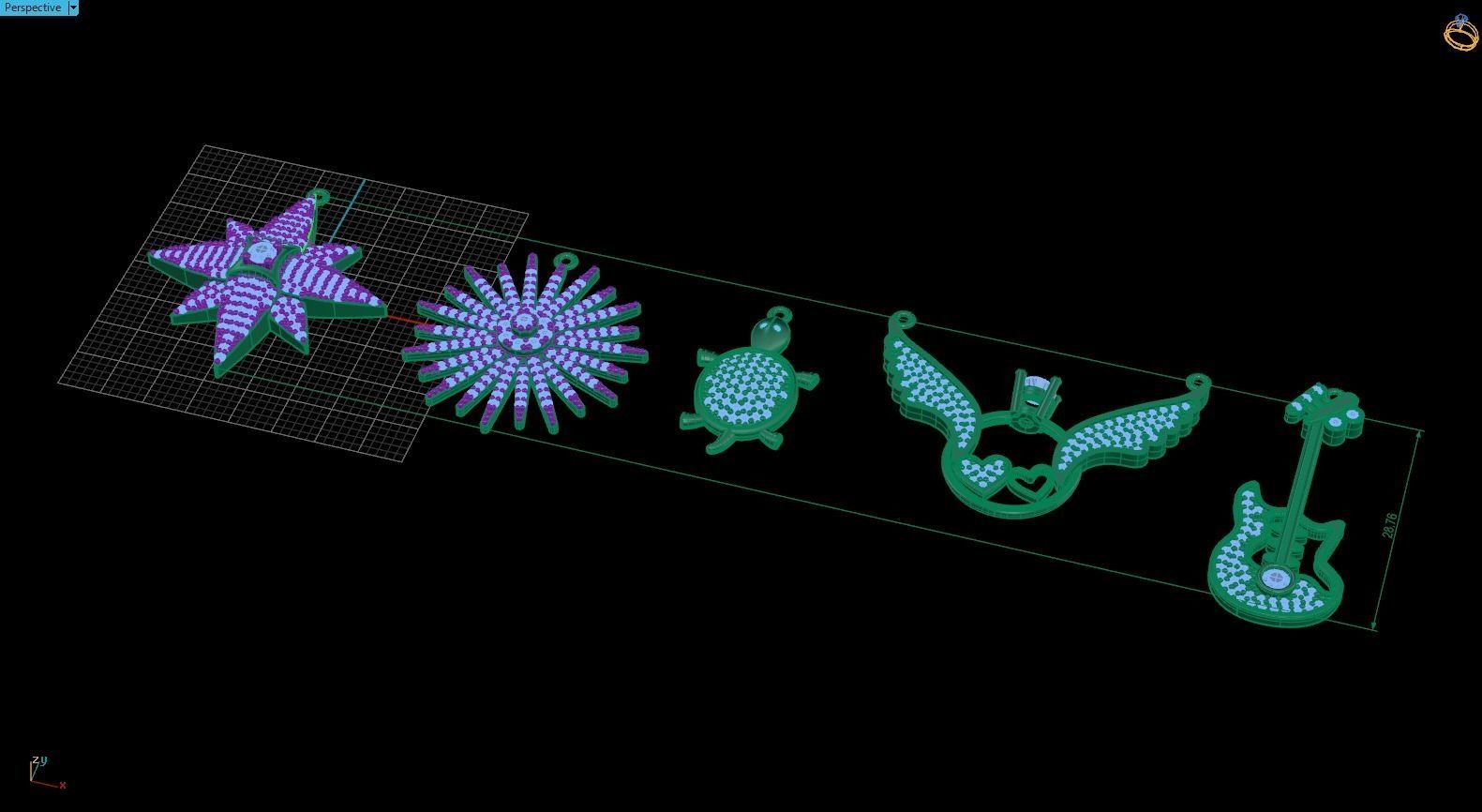 pendant models 3D model_2