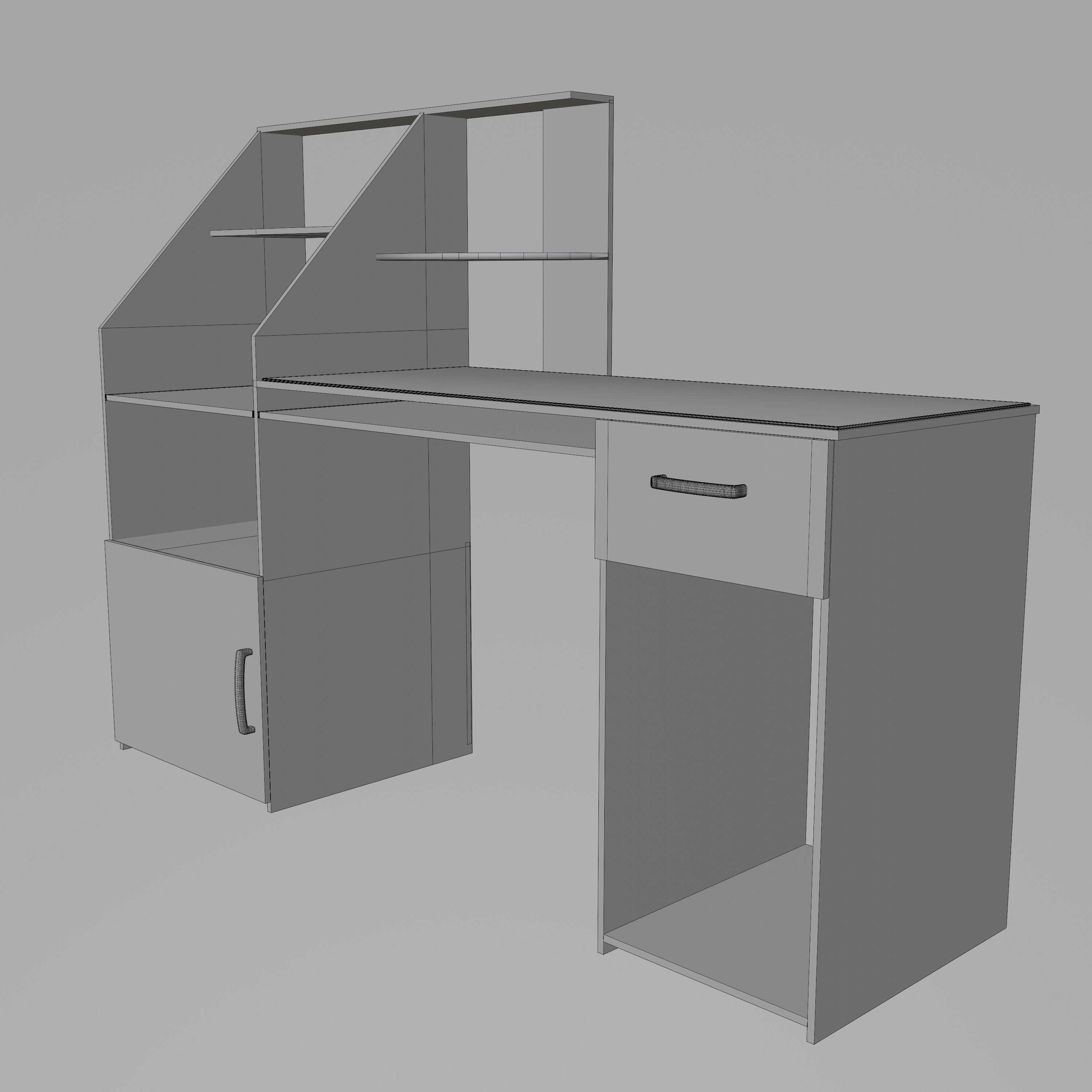 Desktop Table 3D model_4