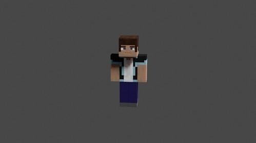 Minecraft Character Rig 3D model