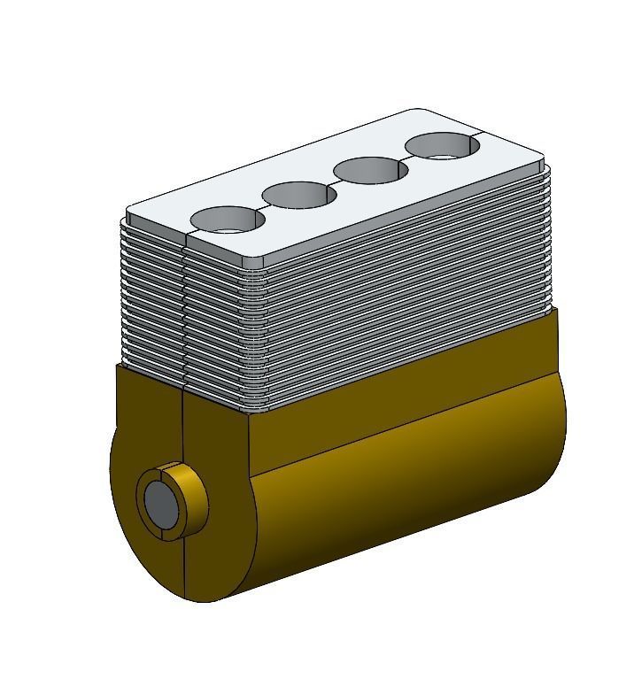 4 STROKE ENGINE 3D model_2