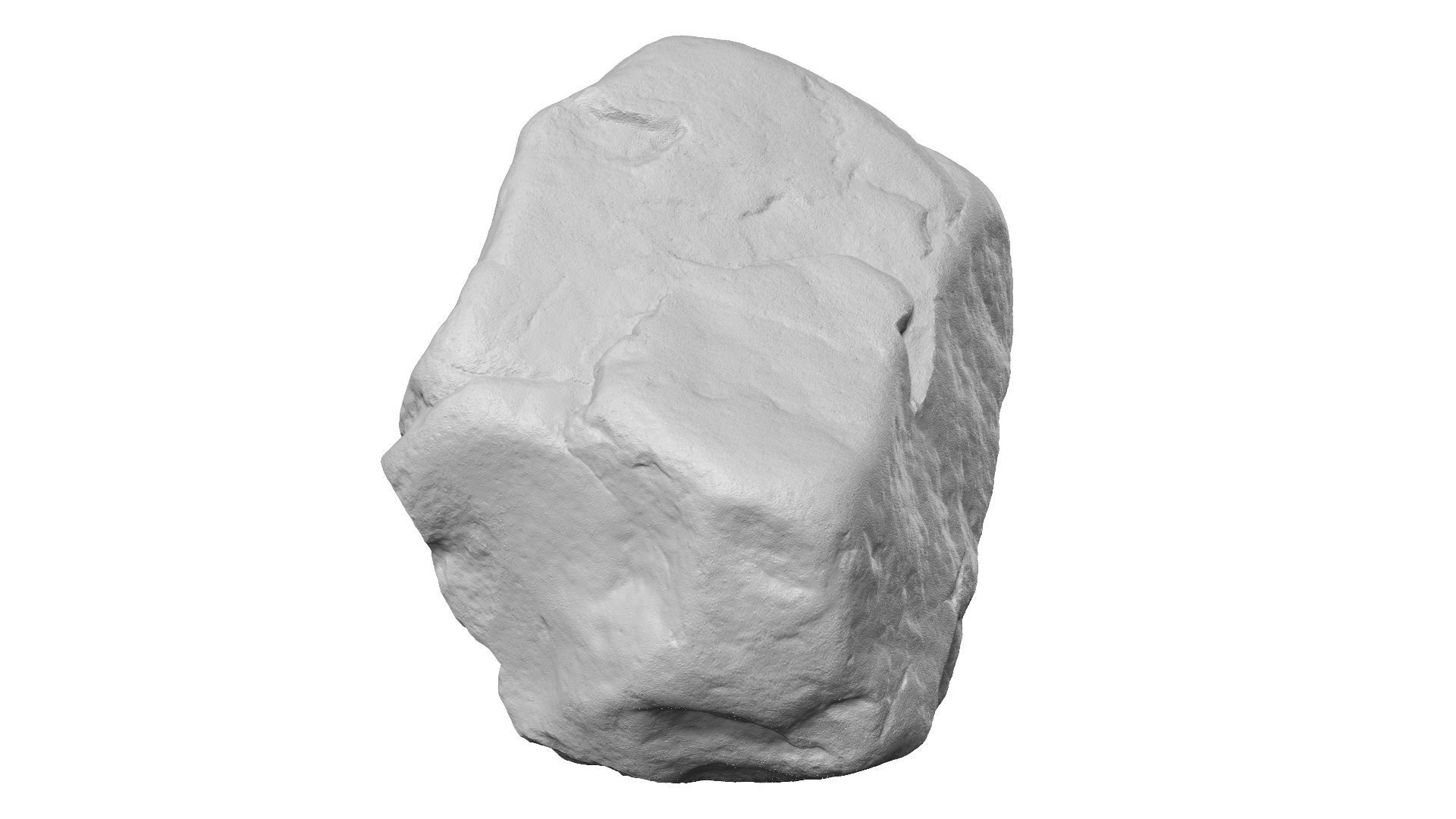 Yellow Rock Raw Scanned 3D model_9