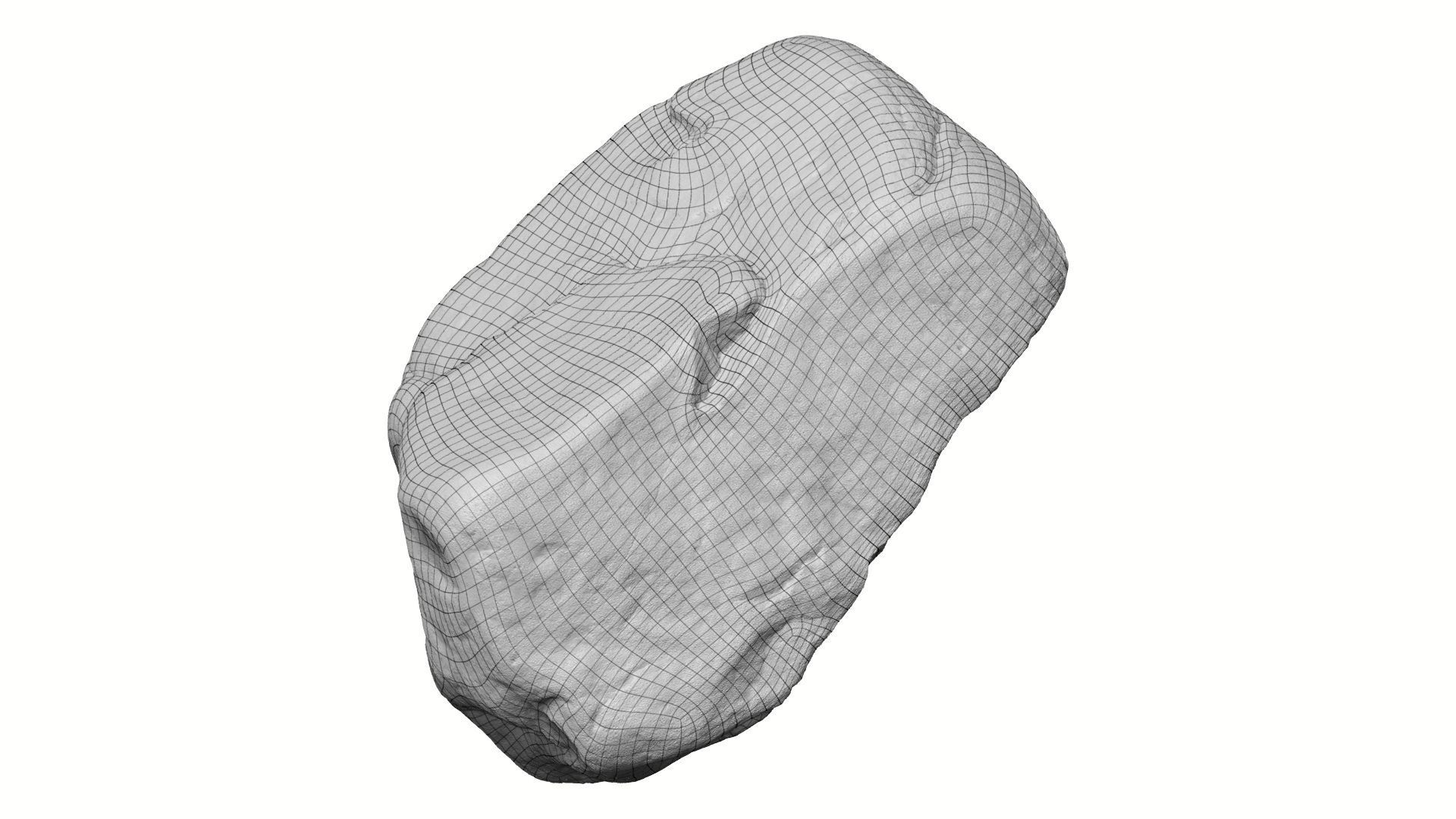 Yellow Rock Raw Scanned 3D model_8
