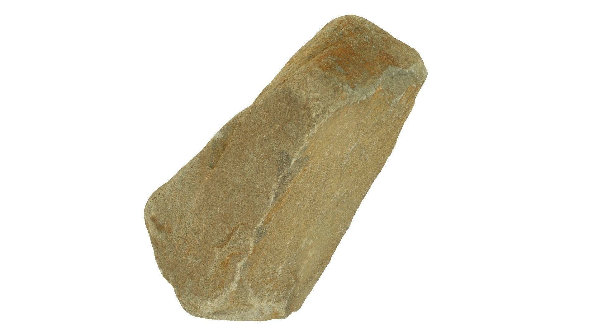 Yellow Rock Raw Scanned 3D model_6