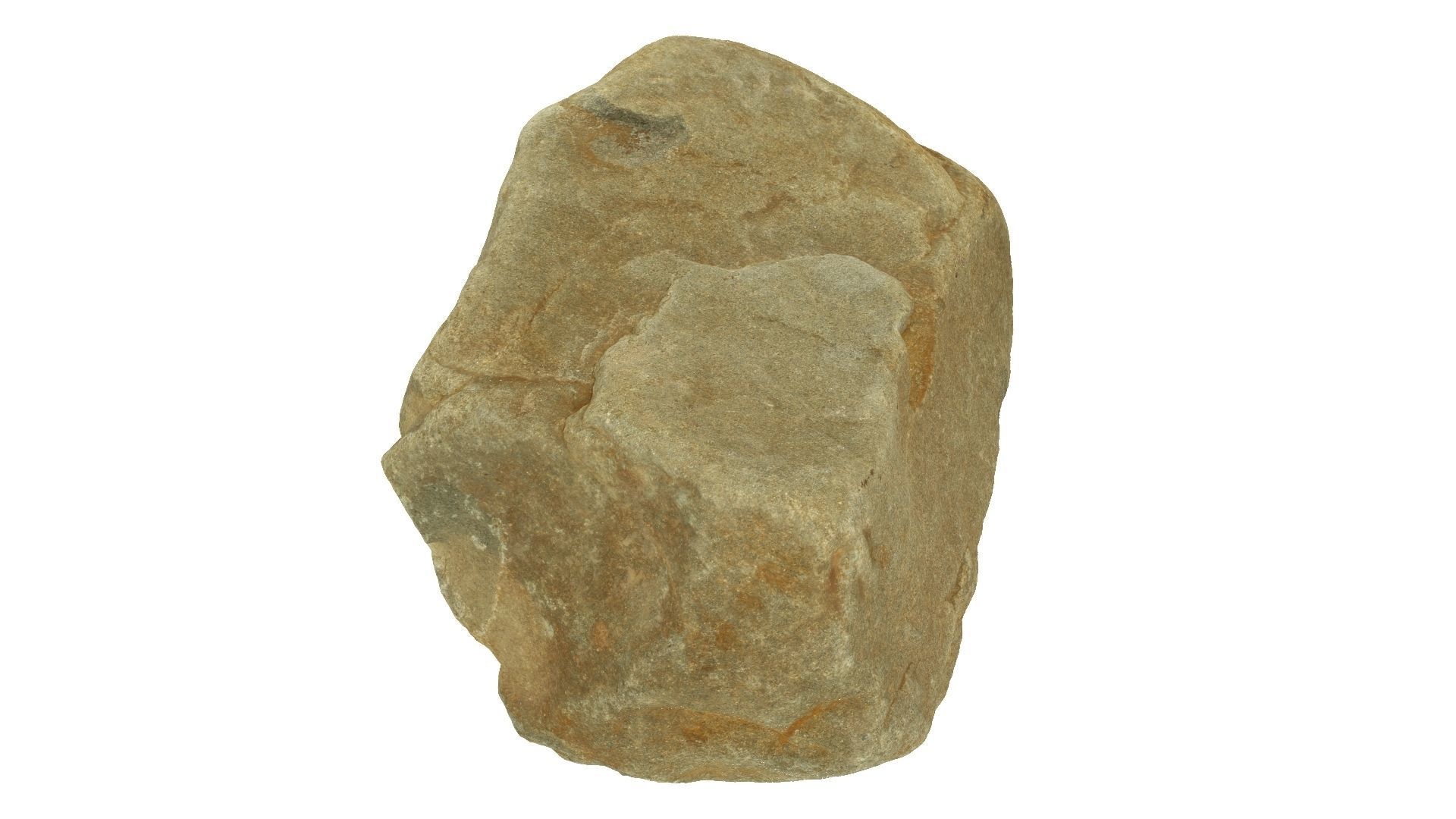Yellow Rock Raw Scanned 3D model_2