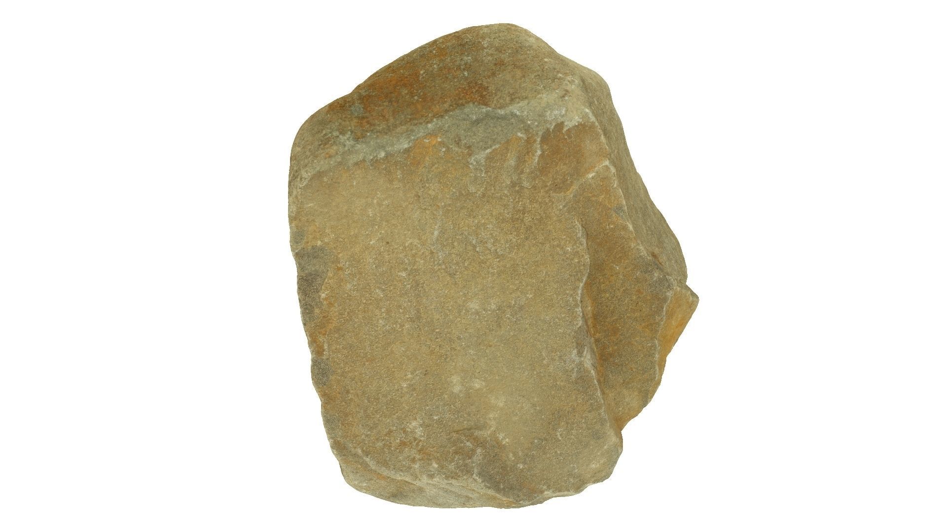 Yellow Rock Raw Scanned 3D model_5