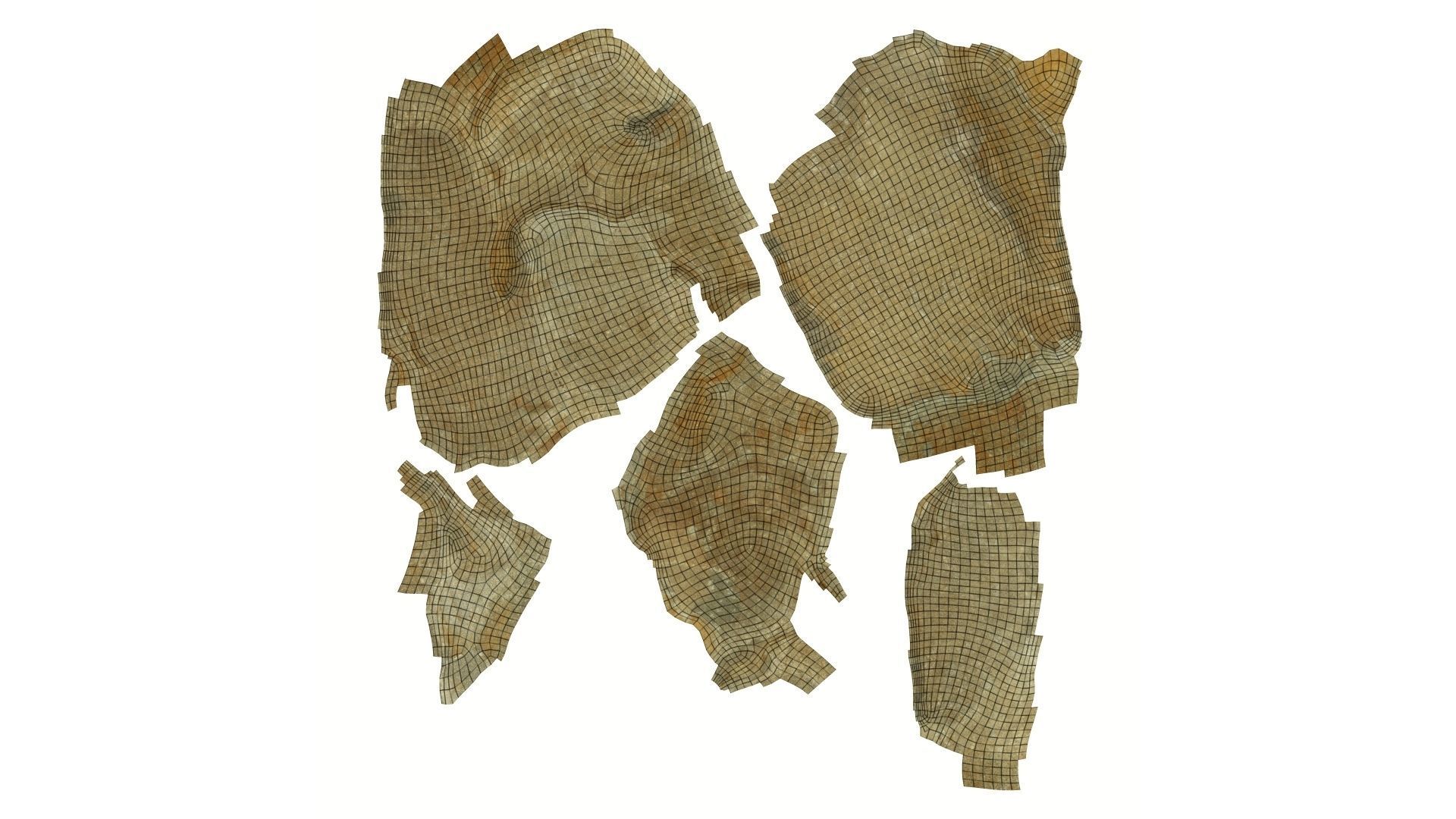 Yellow Rock Raw Scanned 3D model_14