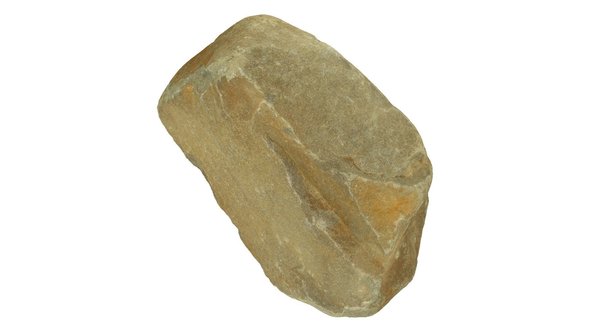 Yellow Rock Raw Scanned 3D model_4