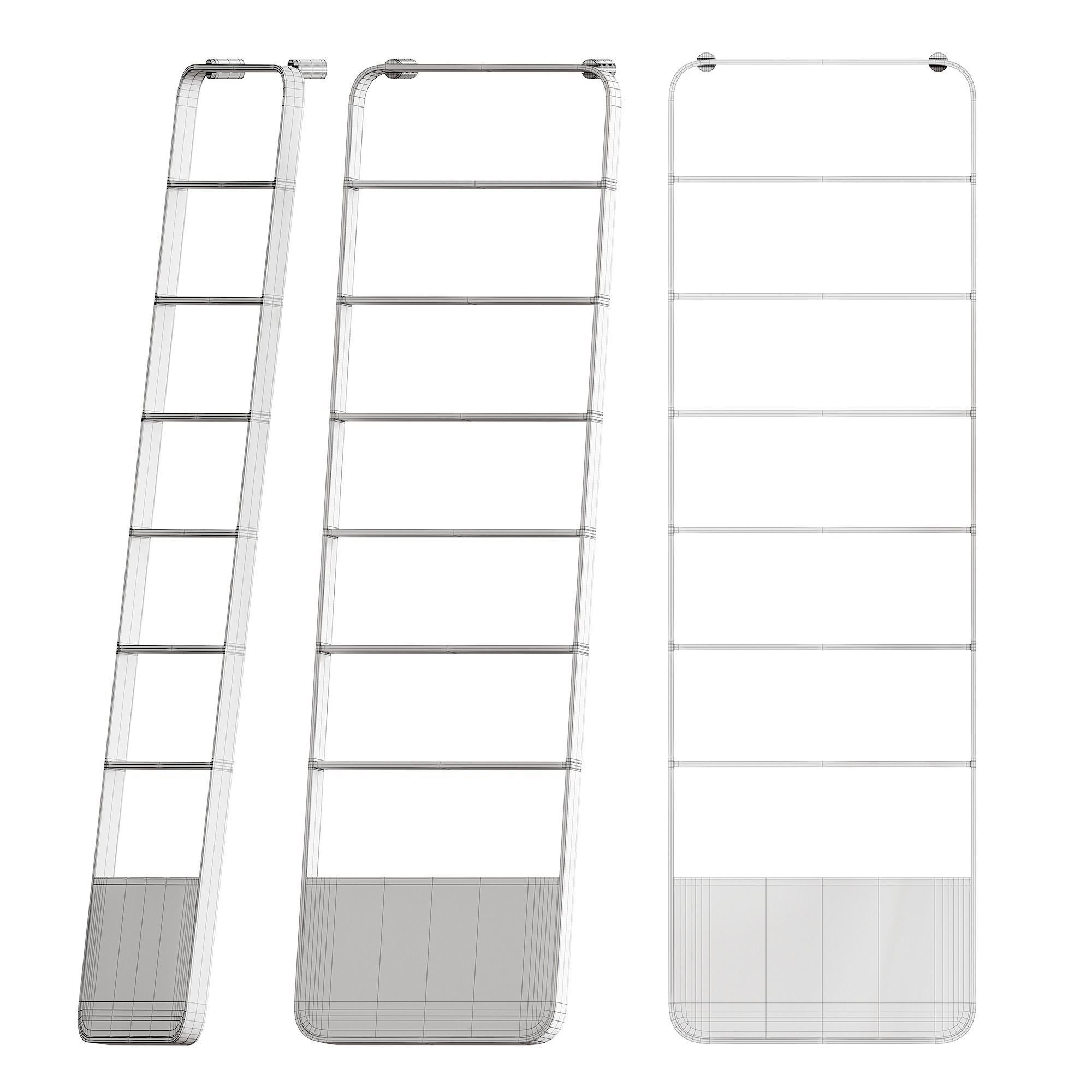 MEMORY Towel warmer By Agape 3D model_4
