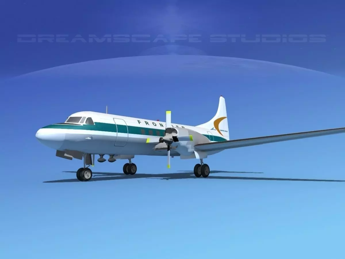 Convair CV-580 Frontier 1 3D model_0