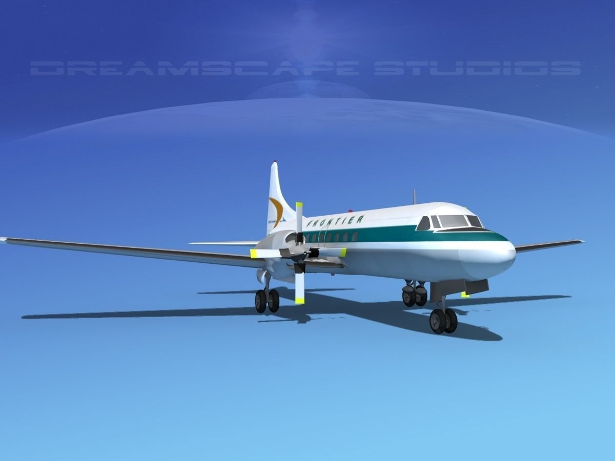 Convair CV-580 Frontier 1 3D model_2