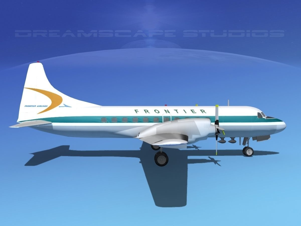 Convair CV-580 Frontier 1 3D model_4