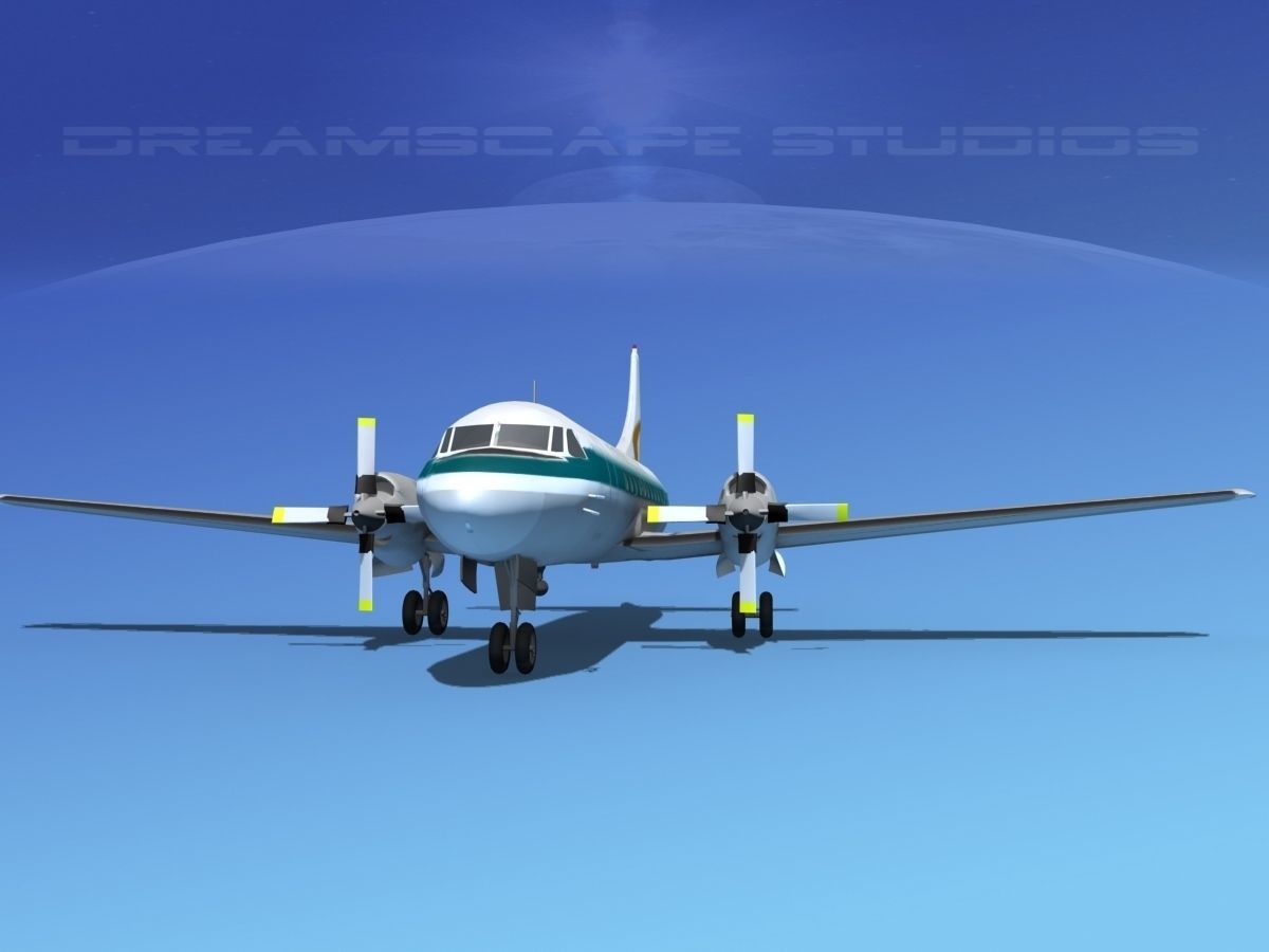 Convair CV-580 Frontier 1 3D model_1