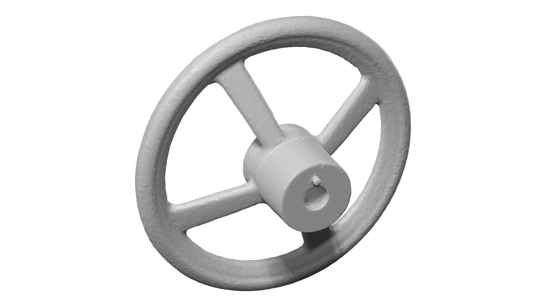 Steering Wheel Raw Scanned 3D model_12