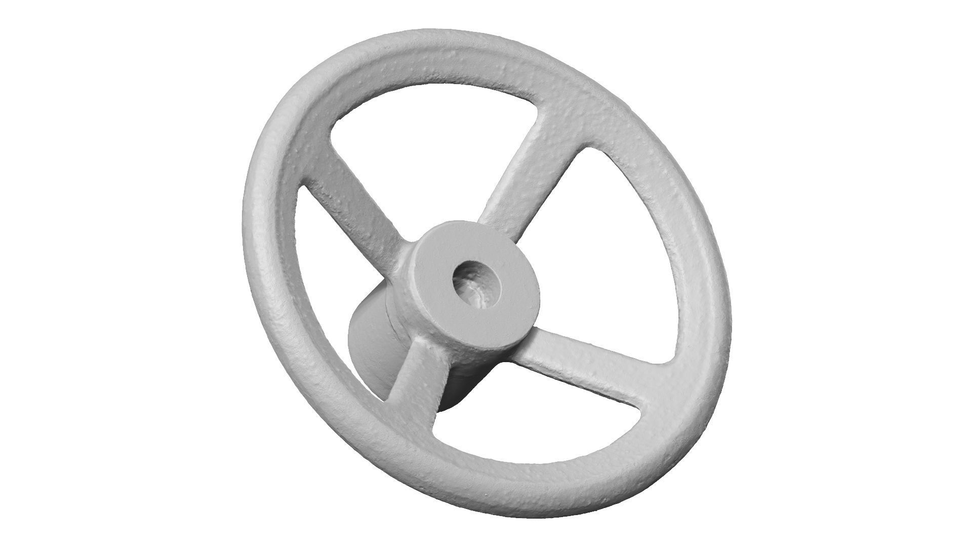 Steering Wheel Raw Scanned 3D model_9