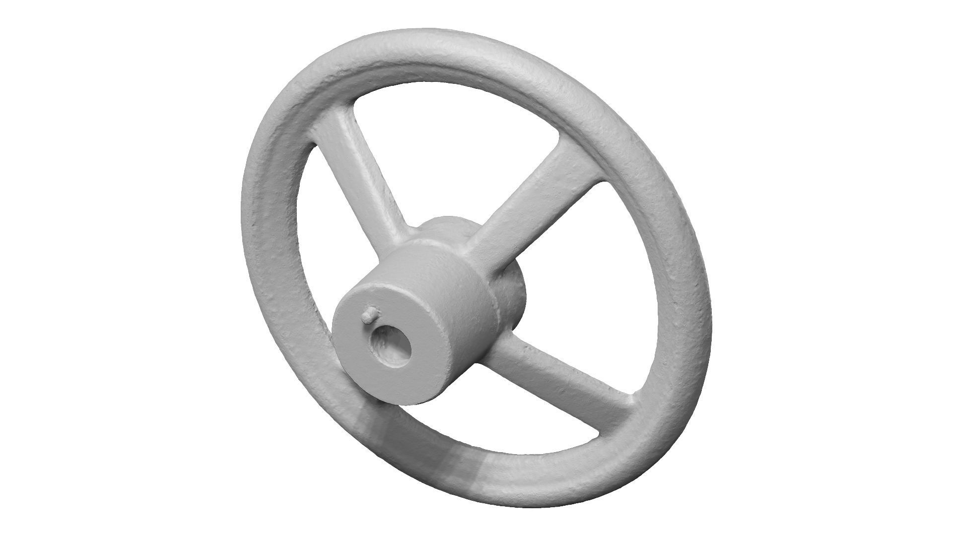 Steering Wheel Raw Scanned 3D model_11