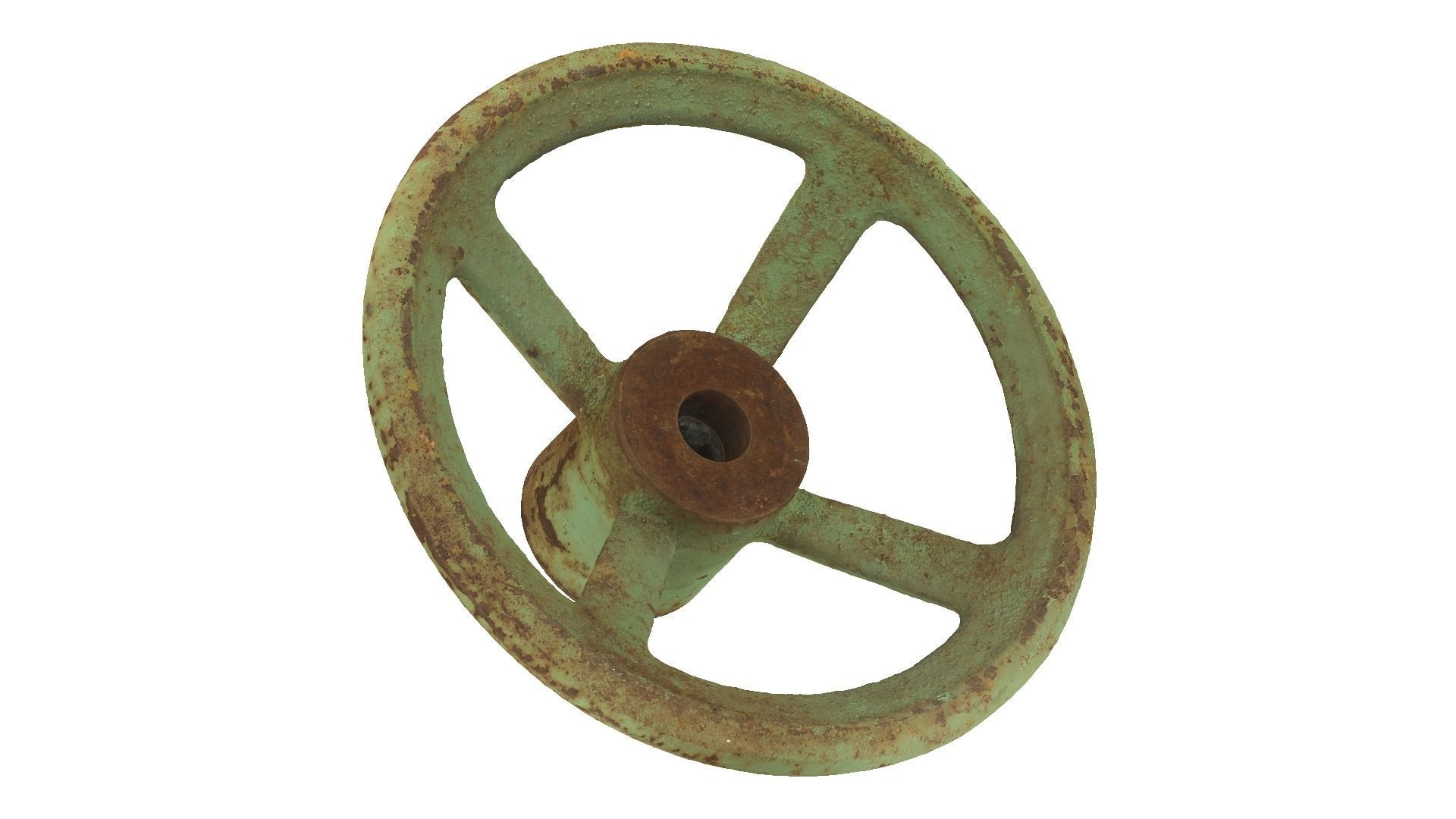 Steering Wheel Raw Scanned 3D model_2