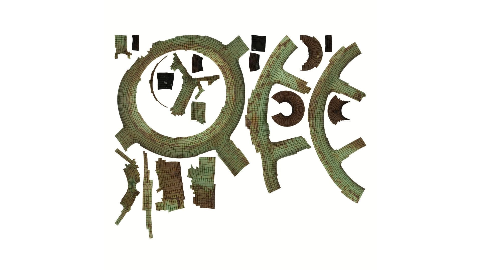 Steering Wheel Raw Scanned 3D model_14