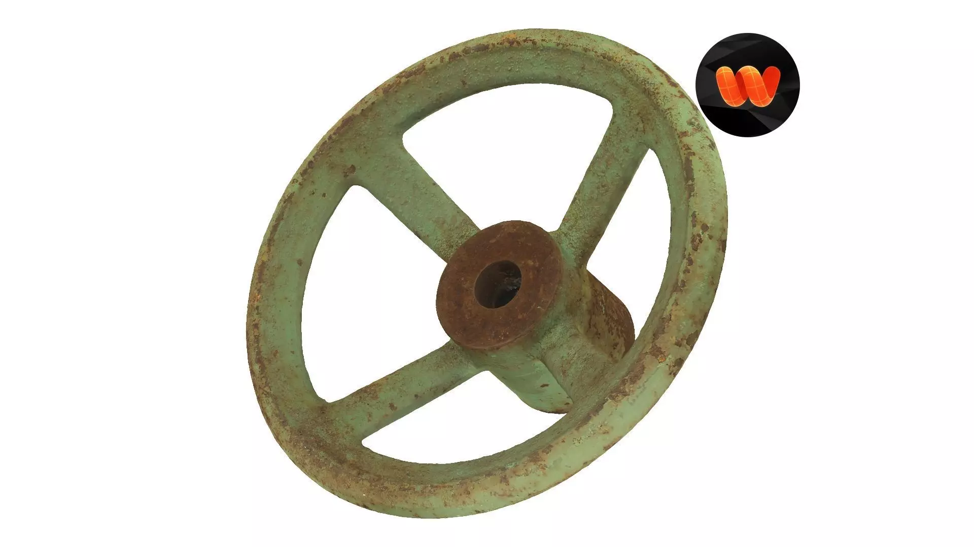 Steering Wheel Raw Scanned 3D model_0