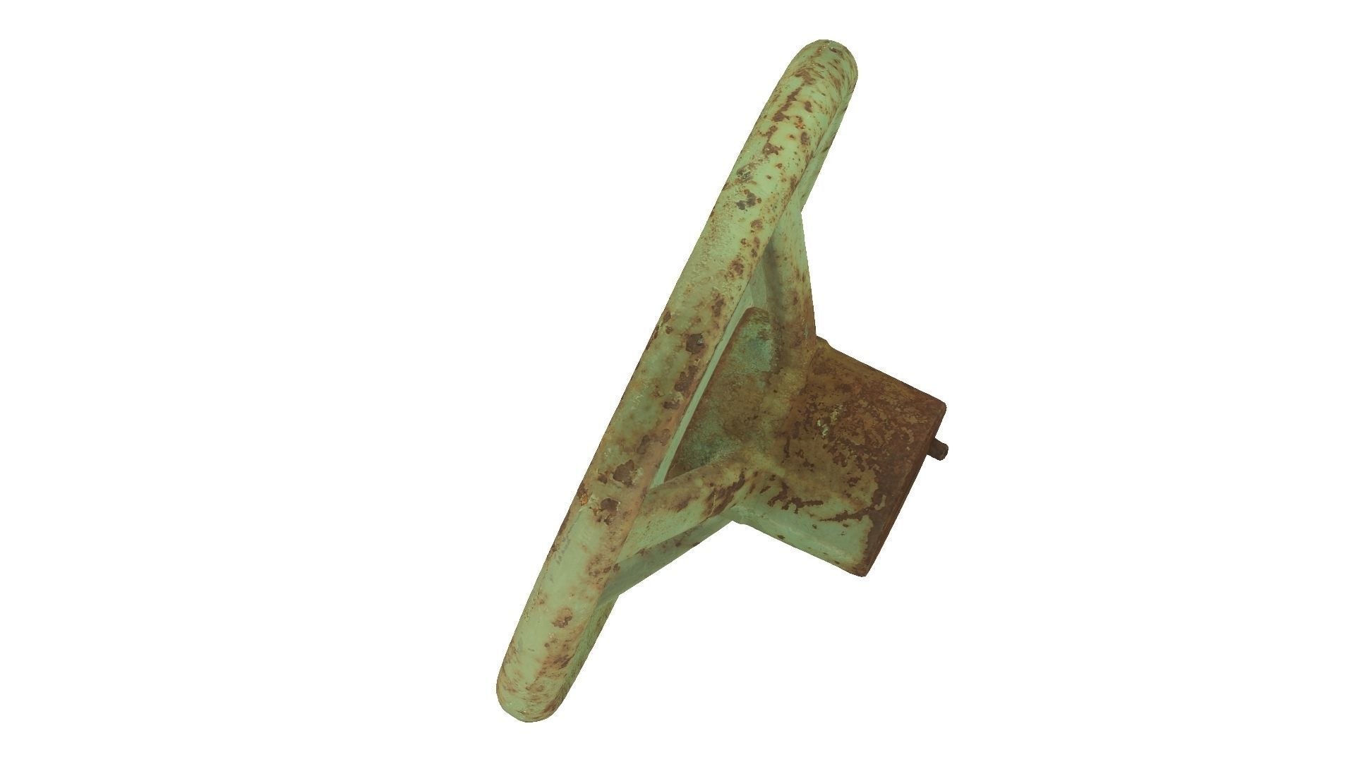 Steering Wheel Raw Scanned 3D model_6