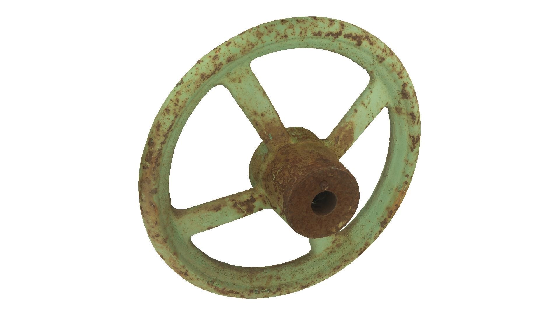 Steering Wheel Raw Scanned 3D model_5