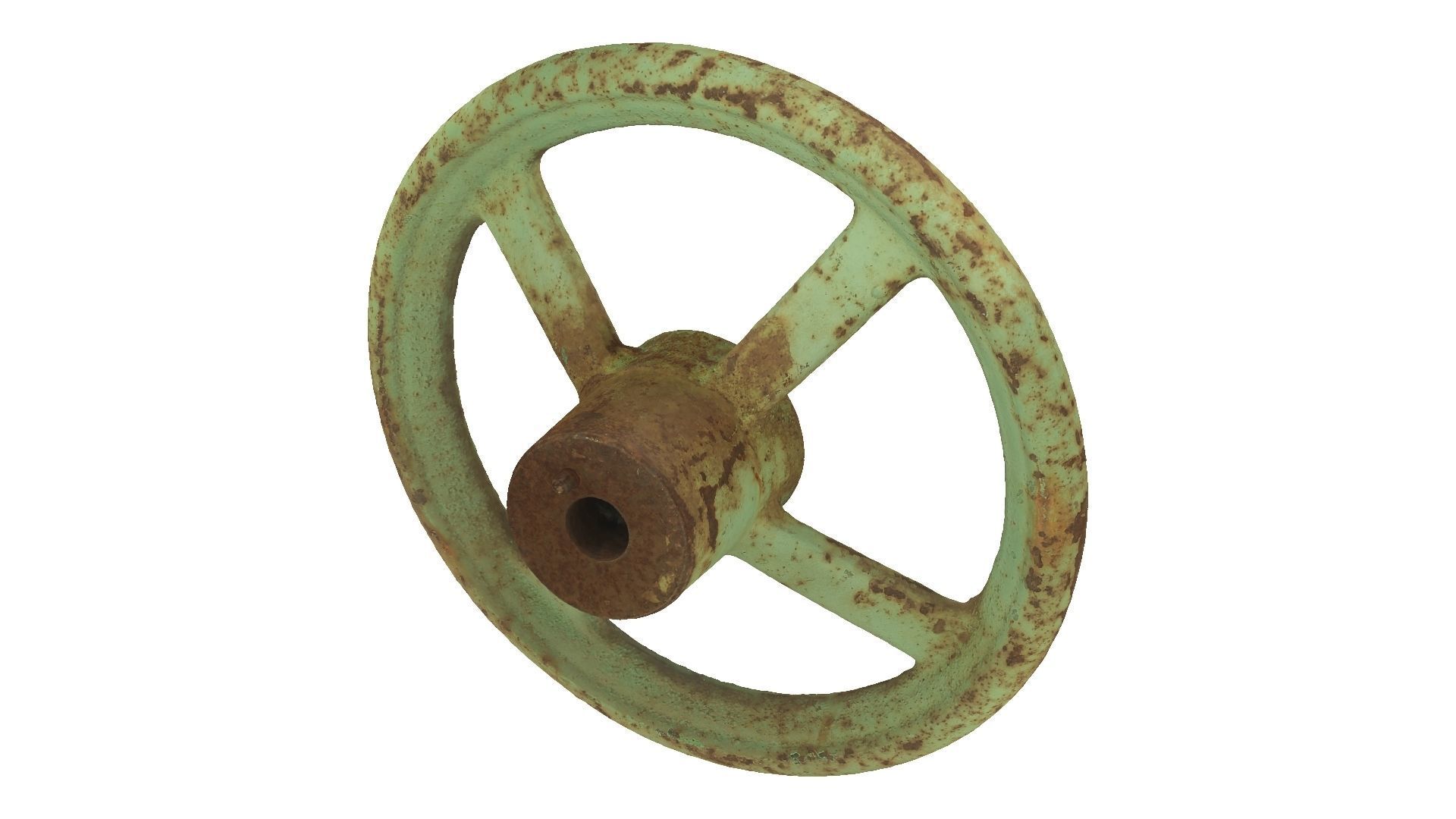 Steering Wheel Raw Scanned 3D model_4