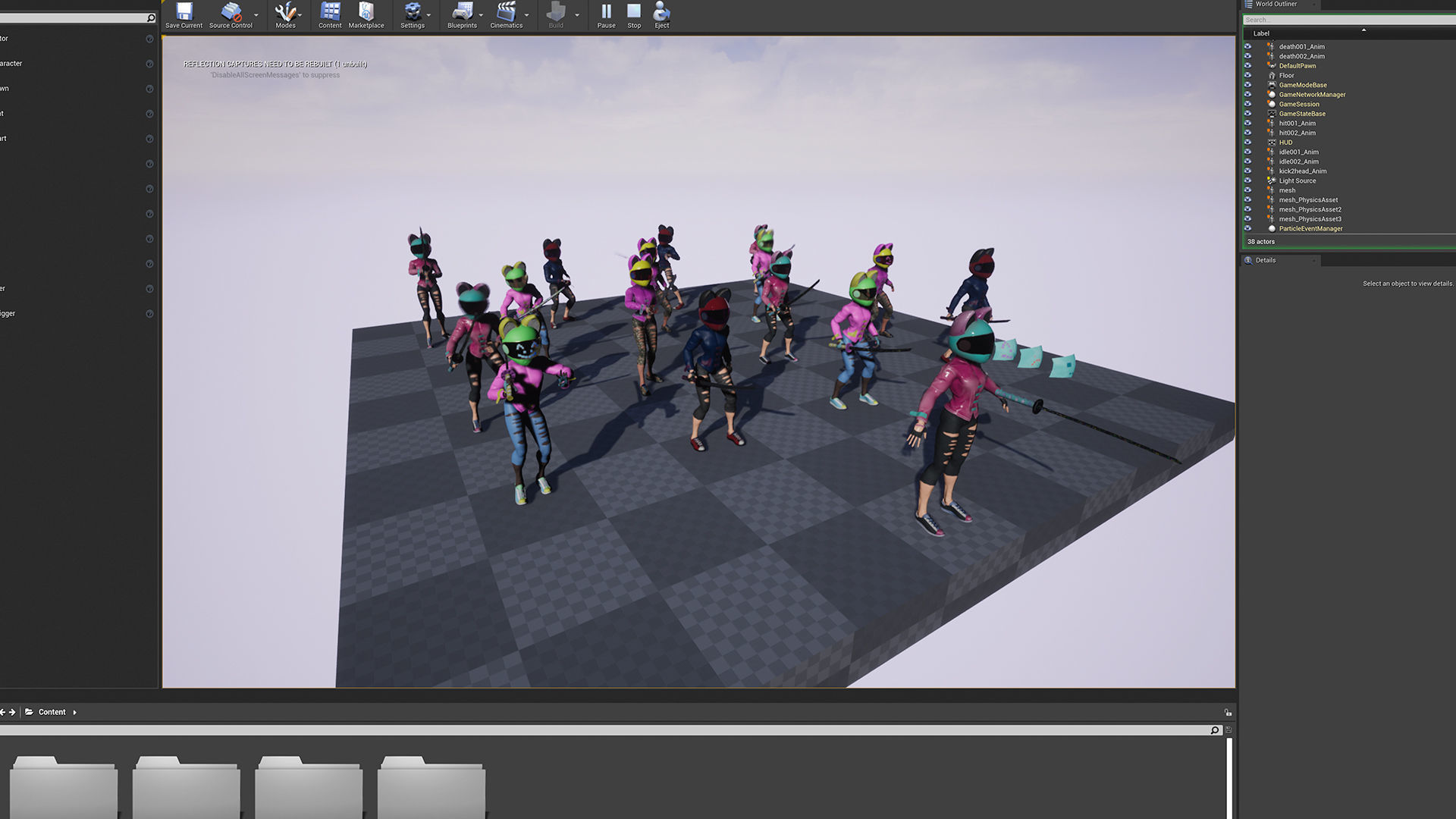 Katana Girl Low-poly 3D model_11