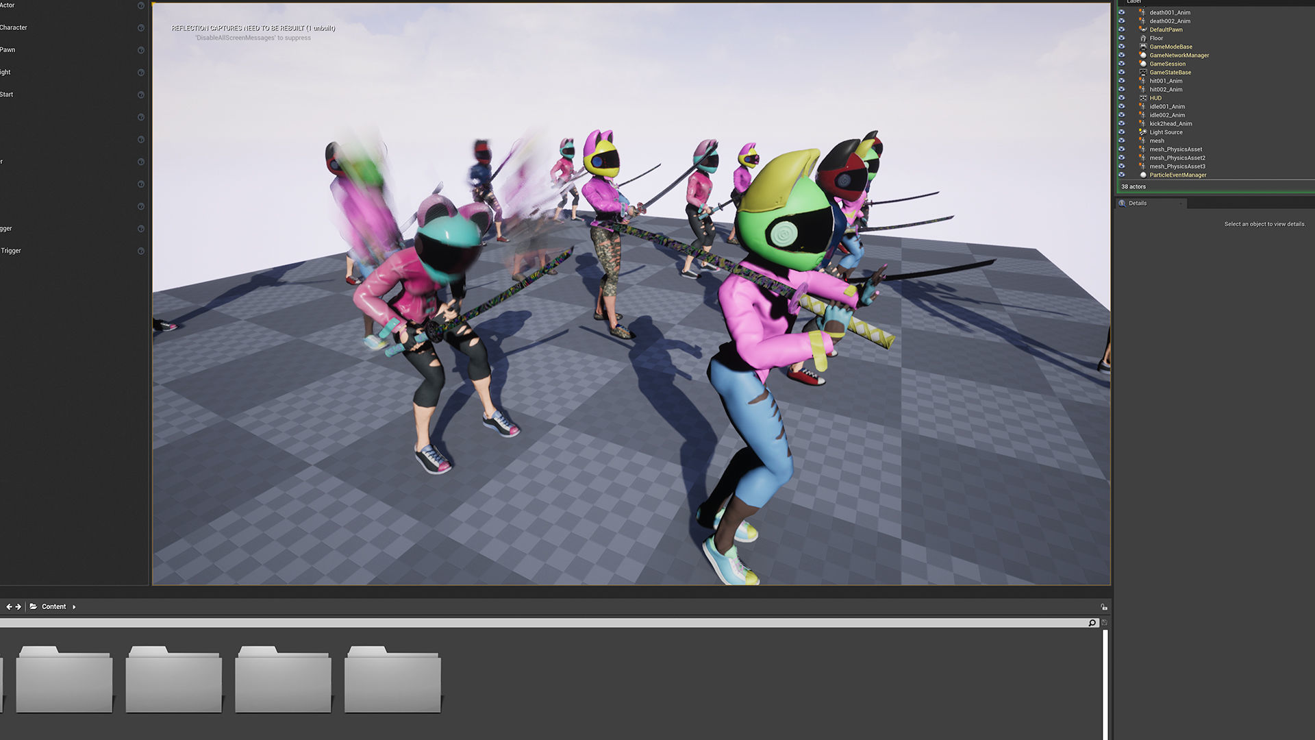 Katana Girl Low-poly 3D model_12