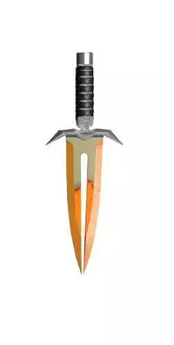 blade with two blades 3D model Blender
