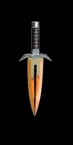 blade with two blades 3D model Blender 3D model
