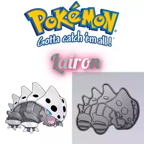 Amazing Pokemon Lairon Cookie Cutter Stamp Cake Decorating 