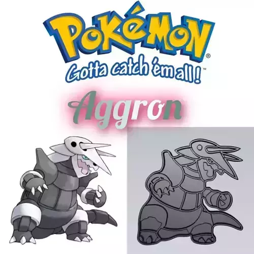 Amazing Pokemon Aggron Cookie Cutter Stamp Cake Decorating 