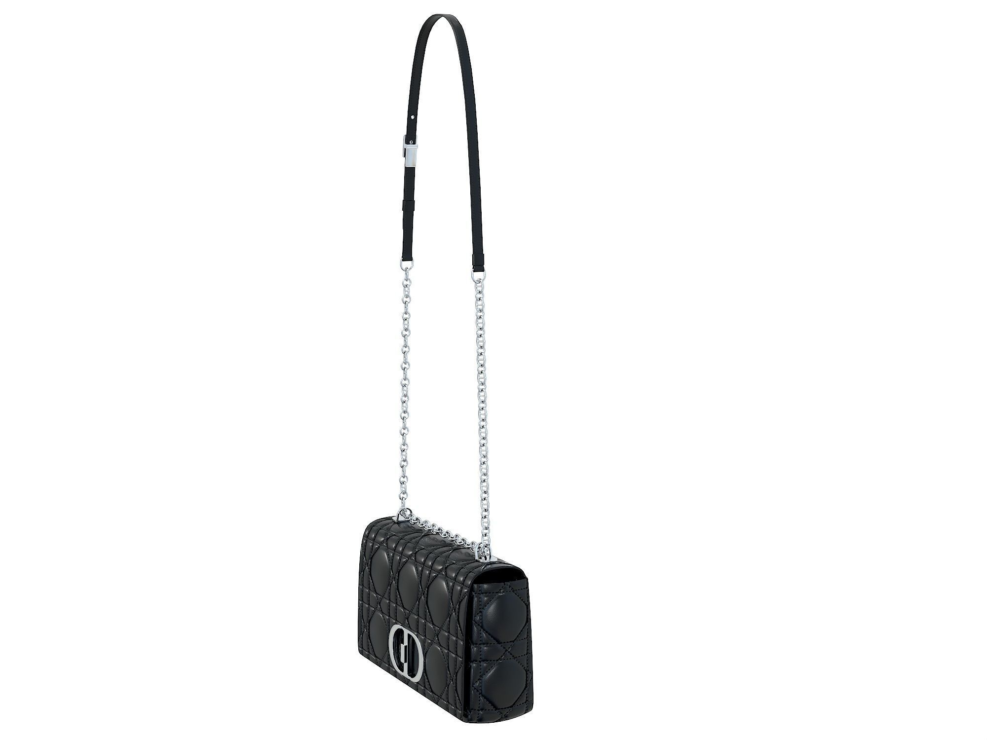 DIOR Caro Bag Black Low-poly 3D model_5