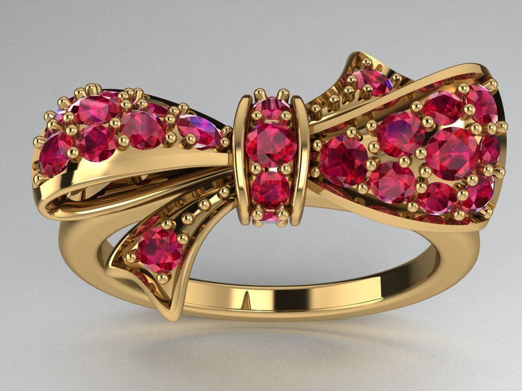 Bow Ring   541 3D print model_3