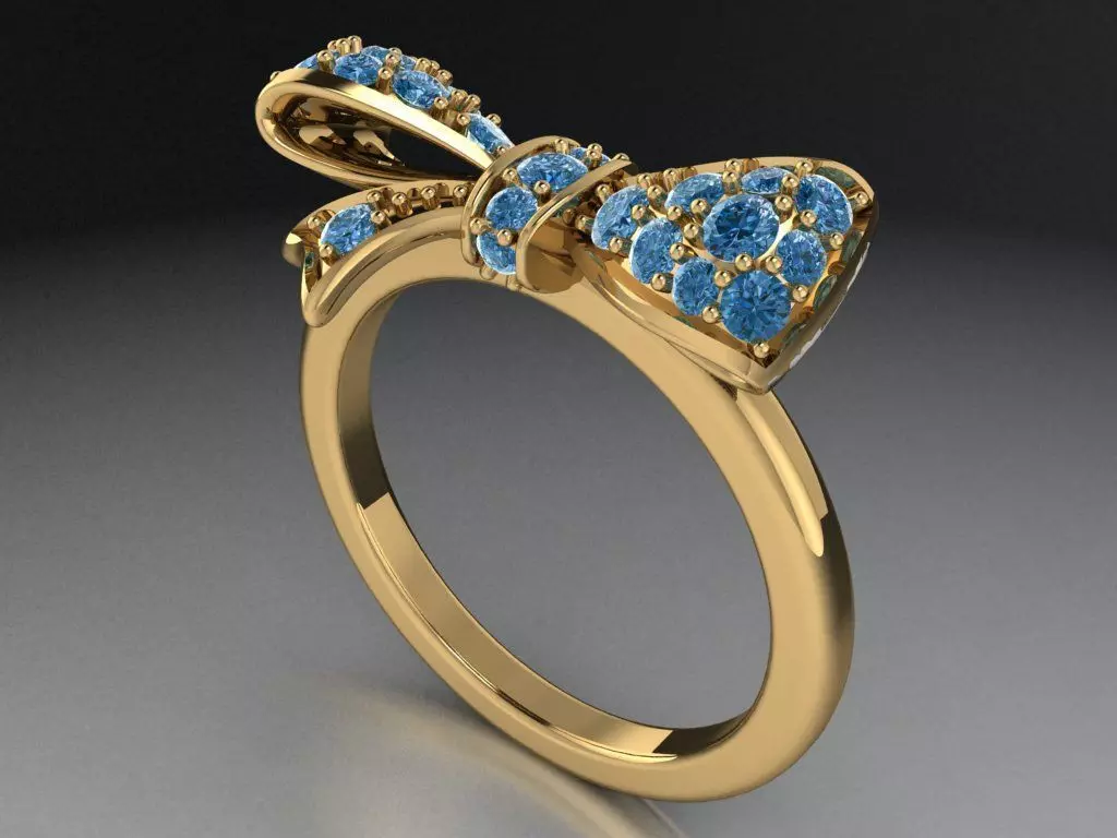 Bow Ring   541 3D print model_0