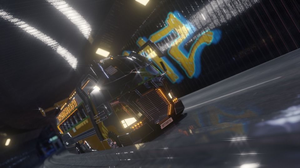 Mini Bus Low-poly 3D model_3