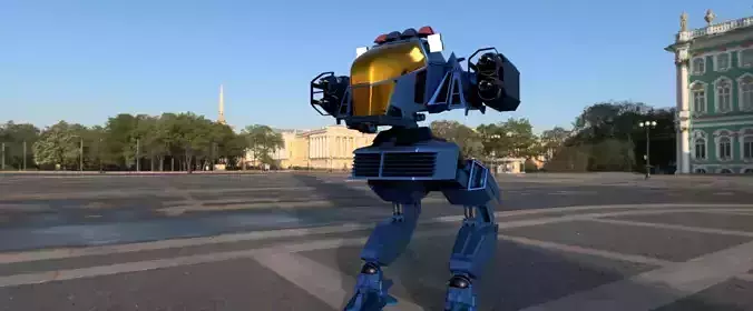 Future cop LAPD X1 Alpha 3D model