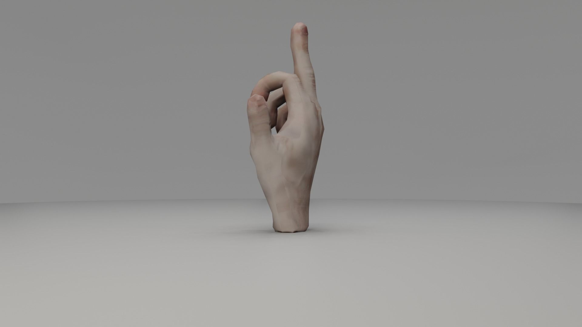 3D Hand Animated Rigged Low-poly 3D model_6