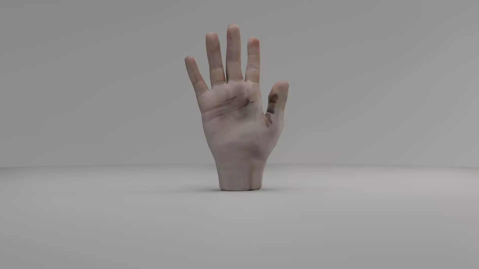 3D Hand Animated Rigged Low-poly 3D model_0