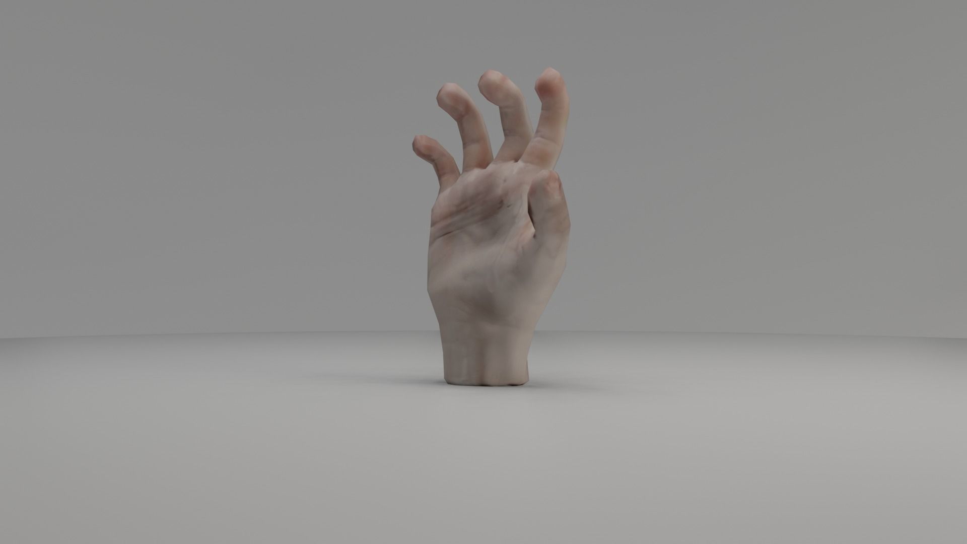 3D Hand Animated Rigged Low-poly 3D model_9