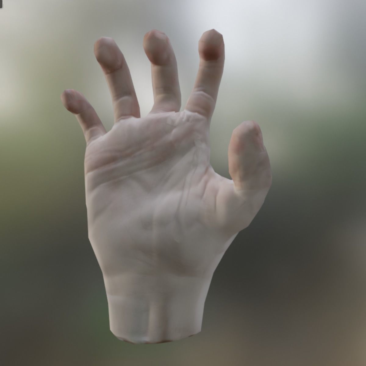3D Hand Animated Rigged Low-poly 3D model_2
