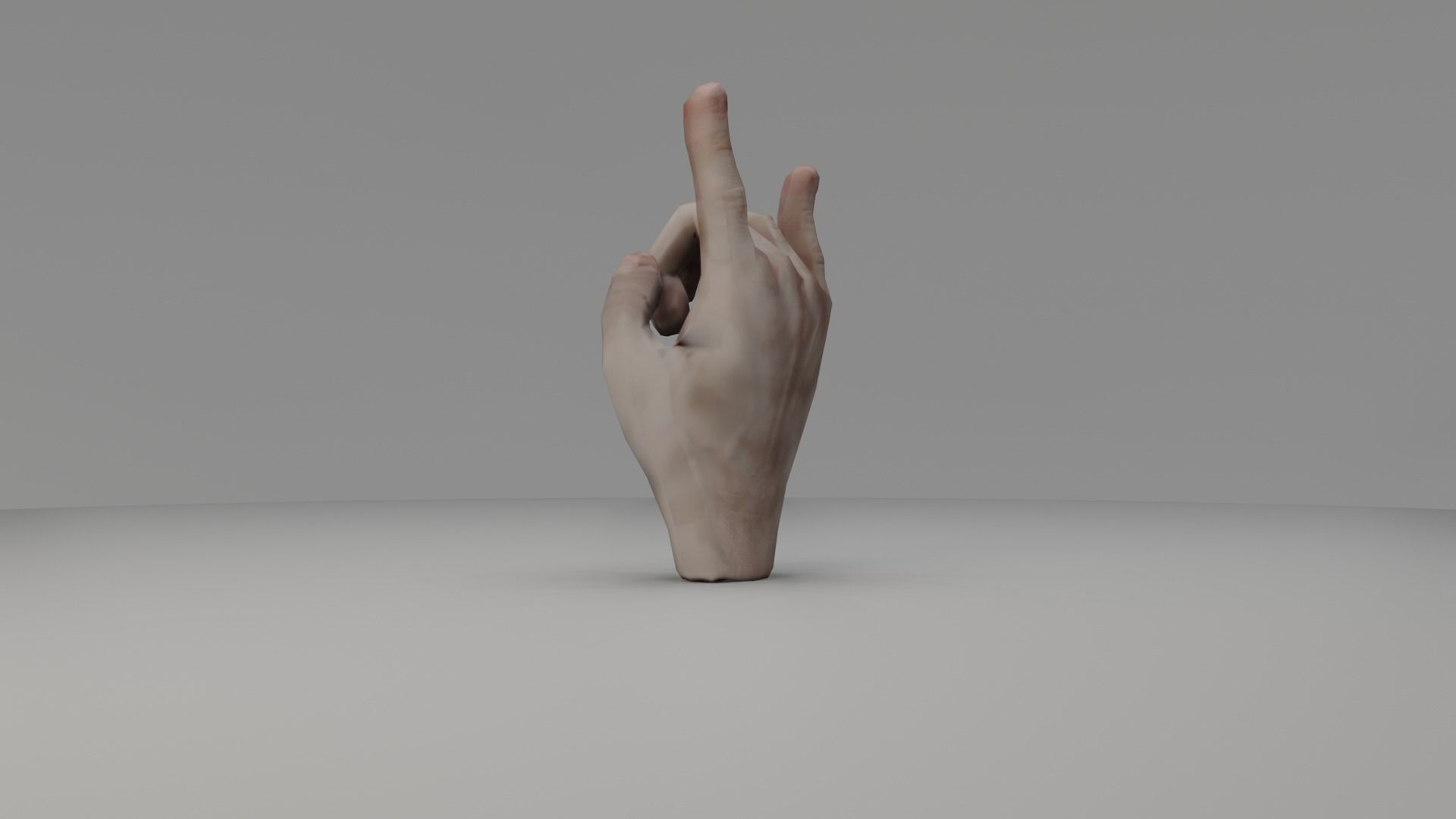 3D Hand Animated Rigged Low-poly 3D model_3
