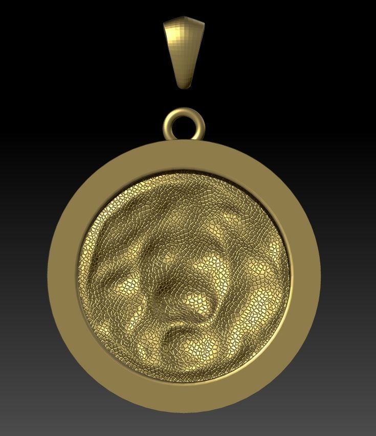 Lion pendant 3d model for printing STL 3D print model_14