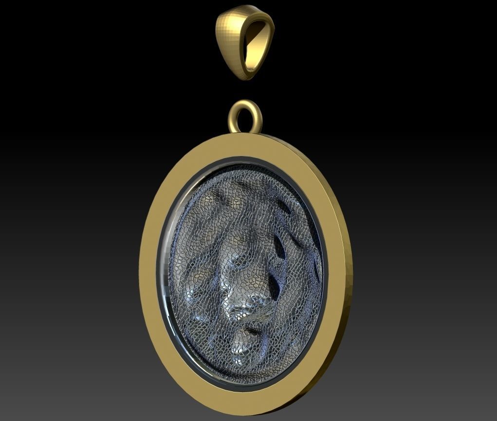 Lion pendant 3d model for printing STL 3D print model_11